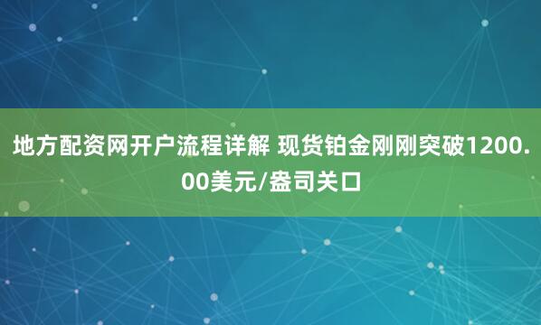 地方配资网开户流程详解 现货铂金刚刚突破1200.00美元/盎司关口